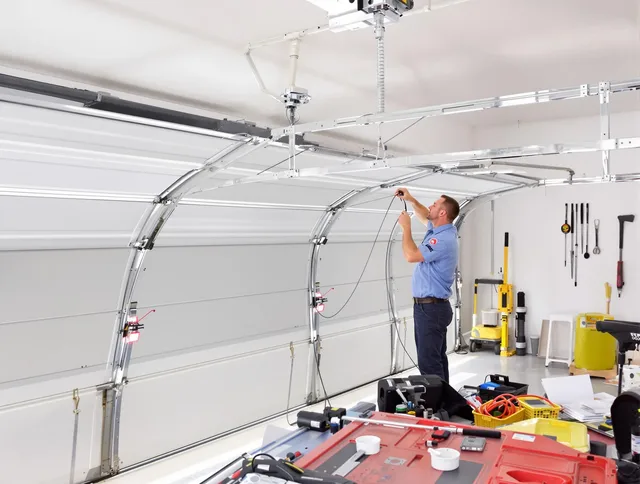 Garage door cable repair service by Newport Beach Garage Door Repair in Newport Beach