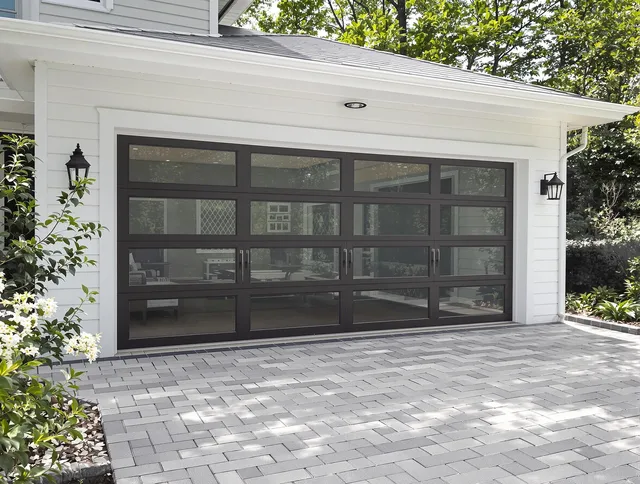 Newport Beach Garage Door Repair design specialist presenting custom garage door options to Newport Beach homeowner