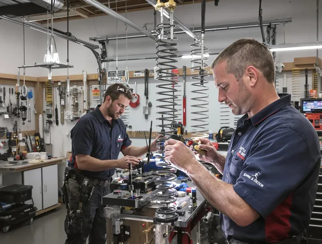 Garage door spring repair service by Newport Beach Garage Door Repair in Newport Beach