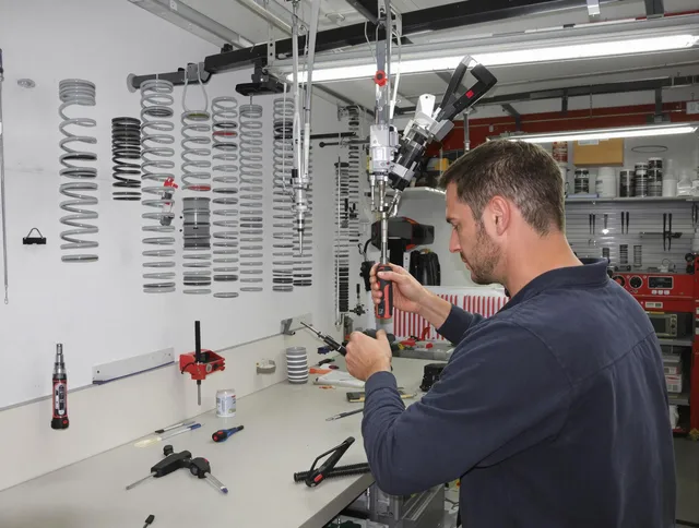 Newport Beach Garage Door Repair safety certified technician performing precision spring replacement in Newport Beach
